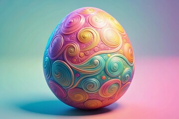Elegant Embossed Easter Egg Pattern: Subtle Artistic Design Background