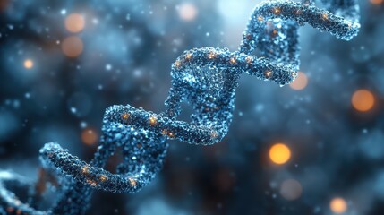 Conceptual Image of Unraveling Bacterial DNA Spirals
