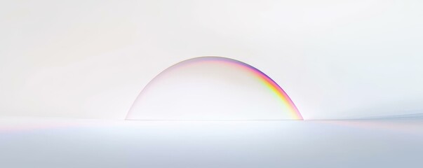 Luminous Arch Prism Effect in Soft Light Presentation
