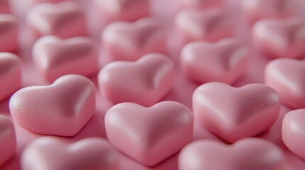 Sweet Pink Heart Candies for Valentine s Day Celebration