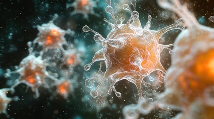 High-Resolution Image of Diverse Bacteria Under Microscopy