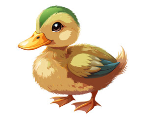 duck isolated on white