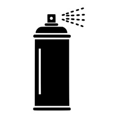 Spray Paint Can Icon, Black Aerosol Can Silhouette, Graffiti Art Symbol, Vector Spray Bottle Illustration, Airbrush Tool Design, Urban Street Art Concept, Editable Stencil Template

