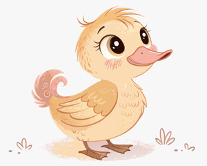 A cute duckling