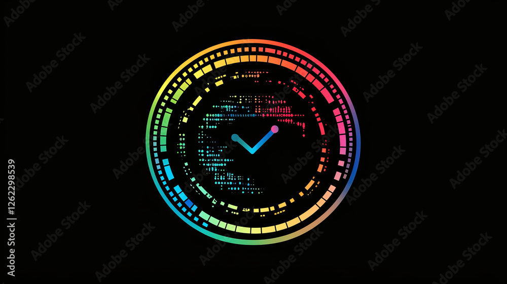 Poster abstract icon for development business. vector sign for business company digital development concept