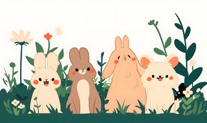 Naklejka premium kid art, kid illustration, generation AI 