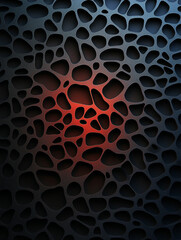 Exploring the Depths of Texture A Vertical Pattern Background with a Striking Red Core for Modern Design Inspiration