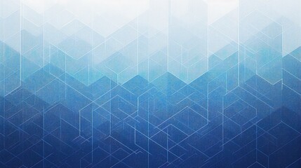 Obraz premium Blue geometric shapes with line pattern, digital background for tech use