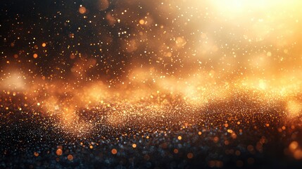 Obraz premium Illuminated golden glitter a dreamy celebration of elegance