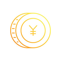 Obraz premium Yen Sign vector icon