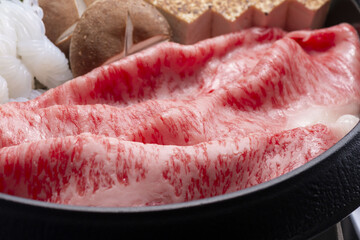 牛肉が美味しいすきやき