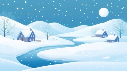 Winter Wonderland Landscape