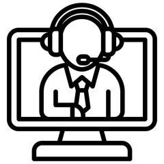 Personal Assistance Support Line Customer Support and Service Vector Design