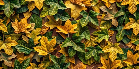 Fototapeta premium Intricate Leaf Pattern Camouflage Backdrop: Nature-Inspired Design Texture