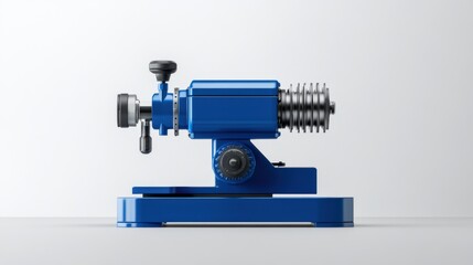 Fototapeta premium Blue Handheld Precision Tool for Model Makers, Crafting, and DIY Projects on a Clean White Background