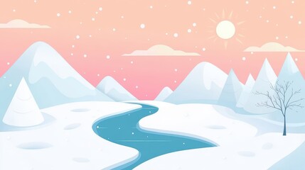 Snowy Winter Landscape