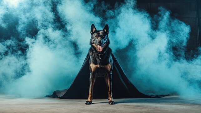 Superhero Dog Studio Smoke Halloween Costume