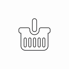 Shopping basket icon vector sign