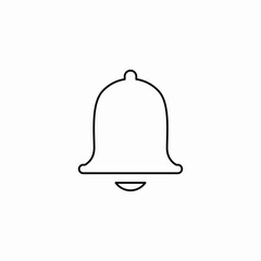 Notification bell icon vector sign