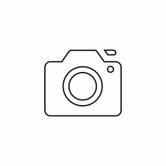 Photo camera icon vector sign