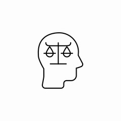 Balance justice icon vector sign