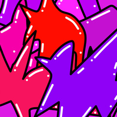 colorful doodle abstract background design