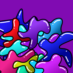 colorful doodle abstract background design