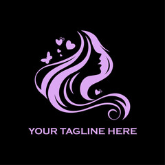 Naklejka premium Buteary Fashion Logo Design Vector