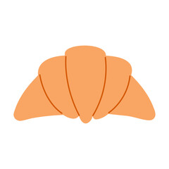 Isolated croissant on a white background