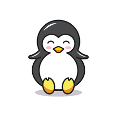 Vector Graphic Cartoon of a Penguin
