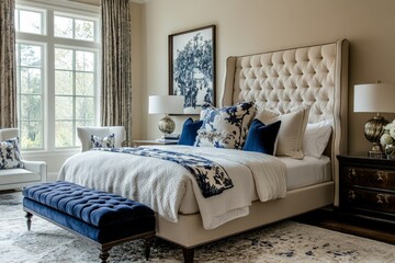 Luxury Master Bedroom Design with Elegant Decor