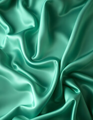 Obraz premium green silk background