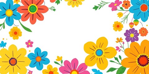 Handcrafted Festival Canvas: A Kaleidoscope of Blooms