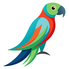 Fototapeta premium parrot on a branch