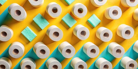 Minimalist Toilet Paper Flatlay