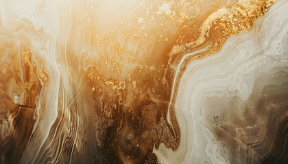 Abstract Gold and Beige Marble Background Illustration