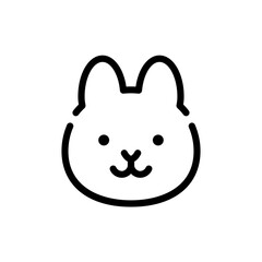 シンプルうさぎアイコン