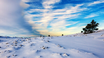 Frozen Landscape - Moel Famou North Wales in winter