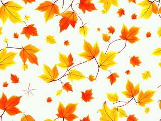 Obraz premium Warm Tapestry: Seamless Autumnal Background for Web