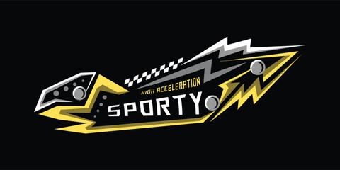 Car decal abstract style sticker wrap design