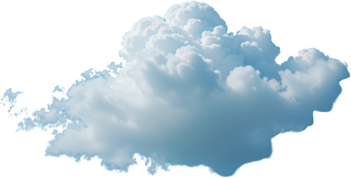 Dramatic Cumulus Cloud Formation White Fluffy Cloudscape Nature Background Image - Powered by Adobe