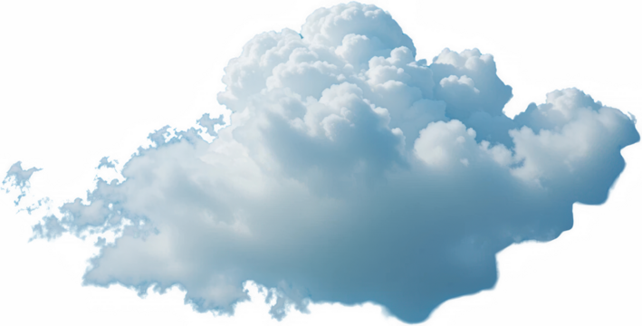 Dramatic Cumulus Cloud Formation White Fluffy Cloudscape Nature Background Image