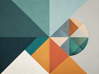 Modern Minimalist Geometric Art Pattern Background - Abstract Design Texture
