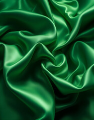 Obraz premium green silk background