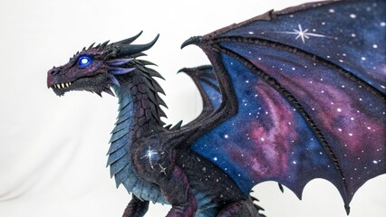 Galaxy Dragon on a white background