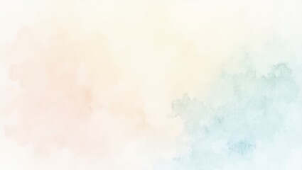A delicate and ethereal watercolor wash featuring soft, feathery blends of pastel hues, creating a gentle and serene atmosphere, generate AI