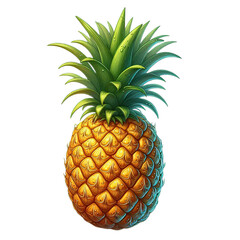 Fototapeta premium large, juicy pineapple