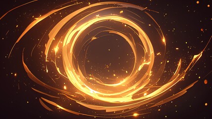 Obraz premium red spiral flame burning sparks effects background