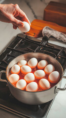 Preparing colored eggs for Easter using a home method with natural dyes