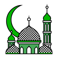 taj mahal vector illustration